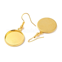Ganci per orecchini in ferro per placcatura a cremagliera&nbsp;EJEW-D091-01E-G