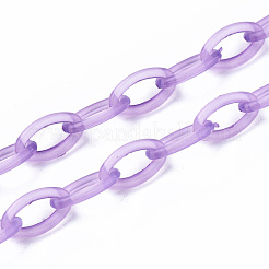 Chaînes de câble en plastique ABS transparent faites à la main&nbsp;KY-S166-001C