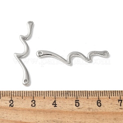 Латунные волнообразные соединительные подвески&nbsp;KK-S518-04P