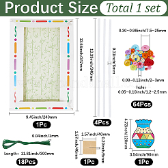 Kit fai da te per cornice per foto con bouquet di fiori e bottoni&nbsp;DIY-WH20001-72A