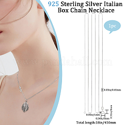 1 шт. 925 цепочки из стерлингового серебра&nbsp;NJEW-BBC0001-14