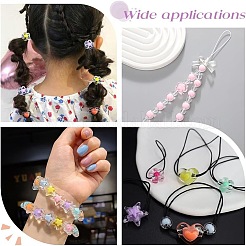 Наборы для самостоятельного изготовления браслета из акриловых звезд и круглых бусин&nbsp;DIY-AR0004-20