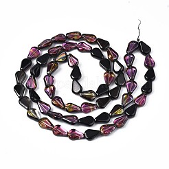 Стеклянные бусины с гальваническим покрытием &nbsp;EGLA-S188-15-C01