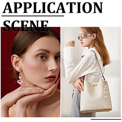 60шт УФ-покрытие непрозрачные акриловые бусины&nbsp;MACR-SP0001-66