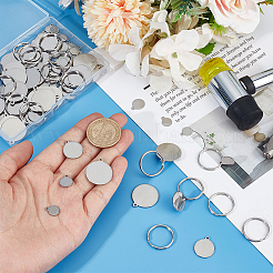 Наборы для самостоятельного изготовления брелока из нержавеющей стали&nbsp;DIY-OC0014-12