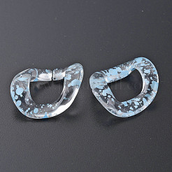 Transparentem Acryl Verknüpfung Ringe&nbsp;OACR-N009-015A-B10