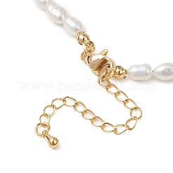 Ожерелья из граненых круглых бусин из натурального апатита и рисового жемчуга для женщин&nbsp;NJEW-JN05816-02