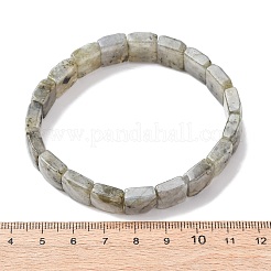 Натуральные граненые браслеты из лабрадорита с бусинами&nbsp;BJEW-K251-08A