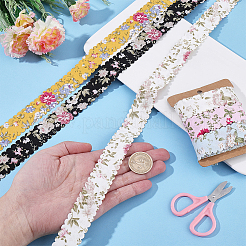 2 Set mit 2 verschiedenen Polyesterbändern mit Blumenmuster&nbsp;OCOR-CY0004-52