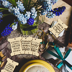 14 шт. 14 стильные фанерные доски для намотки резьбы&nbsp;WOOD-WH0060-05