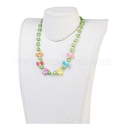 Acrilico sfere bambini collane&nbsp;NJEW-JN02235