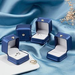 Scatole regalo anello in pelle pu&nbsp;LBOX-NB0001-03D
