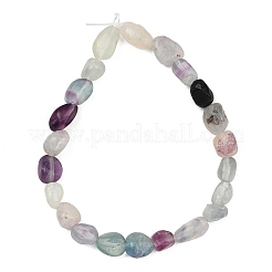Cordes naturelles de perles de fluorite arc-en-ciel&nbsp;X-GG-C286-A27