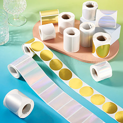 3 rouleau de 3 styles d'autocollants holographiques imprimables en plastique vinyle&nbsp;OFST-TA0001-10D