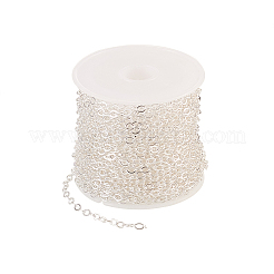 Chaînes de câble ovales plates en laiton&nbsp;CHC-CJ0001-01-RS