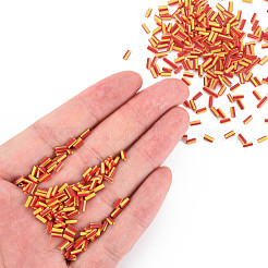 Непрозрачные цвета двухцветные стеклянные бусины из стекляруса SEED-T006-02A-05