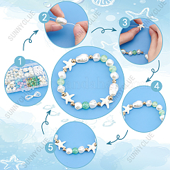 Набор для самостоятельного изготовления браслета из искусственного жемчуга&nbsp;DIY-SC0025-03