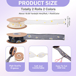 2 рулон 2-х цветной полиэфирной ленты&nbsp;OCOR-TA0003-16