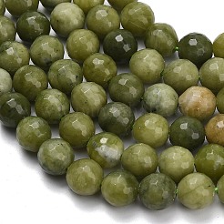 Бусы из натурального нефрита синьянг&nbsp;G-L642-F06-8mm