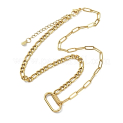 Colliers pour femmes avec pendentif et fermoir ovale en acier inoxydable 304&nbsp;NJEW-JN06169-01