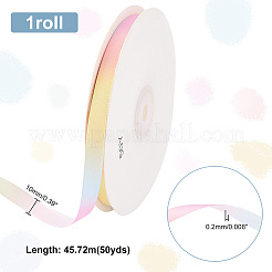 Ruban de polyester de couleur dégradé macaron de 50 mètre&nbsp;OCOR-WH0070-45A