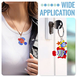 5шт 5 цвета подвески ручной работы лэмпворк&nbsp;LAMP-TA0002-14