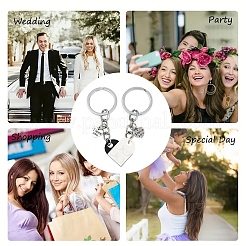 Парный брелок в виде сердца из смолы&nbsp;KEYC-YW00181-01