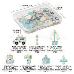 18 шт. 7 стиля подвески из сплава и эмали на медицинскую тематику&nbsp;FIND-FS0004-32B