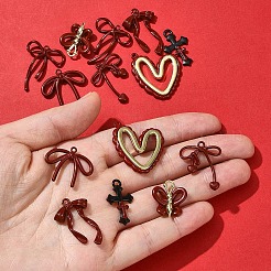 14 шт. 7 стиля подвески из сплава с эмалью&nbsp;FIND-FS0004-27