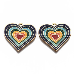 Подвески из эмали и сплава&nbsp;LS-ENAM-T011-110B-NR