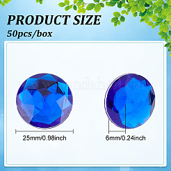 50 x selbstklebende Acryl-Strass-Aufkleber&nbsp;FIND-FG0001-93A