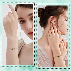 12 Stück Messingarmreifen für Damen&nbsp;BJEW-SC0001-68