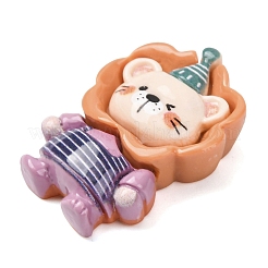 Undurchsichtige Cabochons aus Kunstharz mit Tiermotiv&nbsp;RESI-Z051-01B