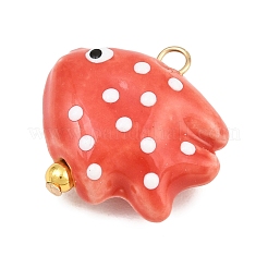 Porcelaine artisanale avec pendentifs en laiton&nbsp;PR-CBA6379-01G-02