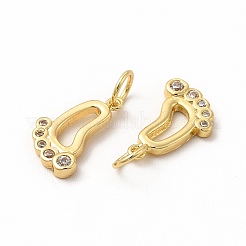 Стойки обшивки латунь микро проложить кубическую прелесть диоксида циркония&nbsp;ZIRC-M120-09G