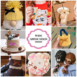 54 pz 9 colori accessori per costumi con fiocco in velluto&nbsp;DIY-TA0012-09B