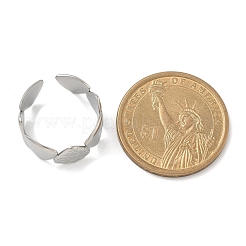 Кольца-манжеты из нержавеющей стали 304 с открытыми треугольниками для унисекс&nbsp;RJEW-Q003-02P