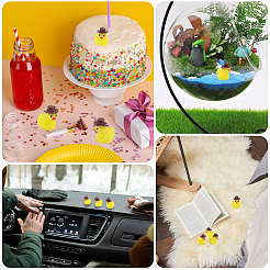 150 шт. скульптура утки из смолы для украшения витрины&nbsp;DJEW-CA0001-51