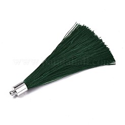 Grosses décorations de pendentif en pompon en fibre&nbsp;X-FIND-R085-004