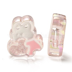 УФ-покрытие Радужные радужные акриловые эмалевые бусины&nbsp;OACR-G012-07A