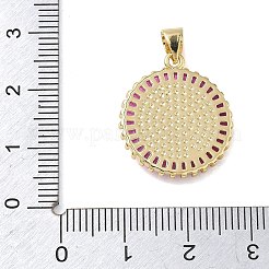 Religion Messing Micro Pave Zirkonia Anhänger&nbsp;KK-L268-014G-A01