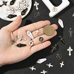 40шт 8 стиля подвески из сплава с эмалью&nbsp;ENAM-YW0006-74