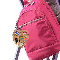 4шт. брелок из пробки&nbsp;KEYC-PB0001-01