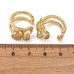 Серьги-манжеты из циркония&nbsp;LS-EJEW-D328-06G-02