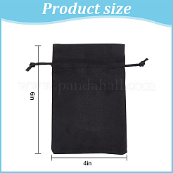 12pcs sacs à cordon en tissu de velours&nbsp;TP-DR0001-01D-04