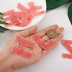 Нашивки со стразами в виде алфавита&nbsp;FW-TAC0001-01D