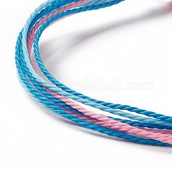Set di 4 braccialetti di perline intrecciati in lega e vetro a 4 stili&nbsp;BJEW-B065-09D