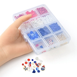Kit de recherche de fabrication de bijoux pour le jour de l'indépendance&nbsp;DIY-YW0006-85