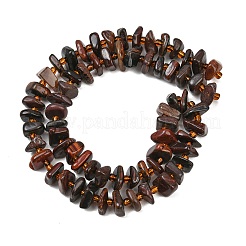 Fili di perline di occhio di tigre rosso naturale tinto&nbsp;GG-CBA3A44-B14-01