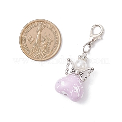 Подвеска в форме ангела из непрозрачного акрила&nbsp;HJEW-JM04438